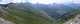  Panorama depuis le col de Thure  sur l'est. De Gauche à droite : le col de la Fionière 2807, le col de la Mayt (2705) Le Pic Charbonnel, Plus au fond le col St Martin  avec le vallon qui y monte.  En arrière plan le Bric Bouchet caché par les nuages, la crête de la Gardiole,  le Mayt Amunt, la tête du Pelvas. (c) Christophe ANTOINE
1000*301 pixels (36039 octets)(i3421)