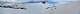 en arrivant au col de la Crèche panorama vers le nord.  La crête du Crépeau à gauche, Le pic de Rochebrune au centre, Le col de Péas à sa droite. La neige est rose suite à un vent de sable. (c) Christophe ANTOINE
1600*282 pixels (29349 octets)(i3357)