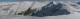 panorama Nord Est depuis la Gardiole de l'Alp sur le Vallon de Peynin avec la Lauze, et le pic de Corni Borni et le Pic de Fond de Peynin.  (c) Christophe Antoine
2000*472 pixels (107280 octets)(i6249)